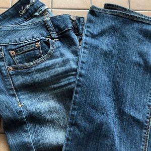 Jeans, shorts and denim vest